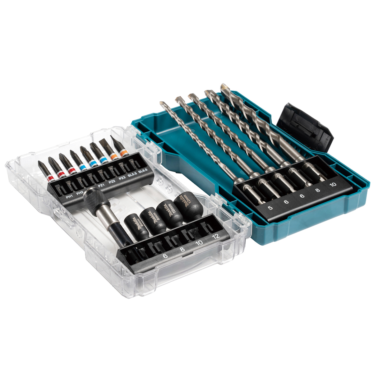 Kombineret Makita bit- og borsæt