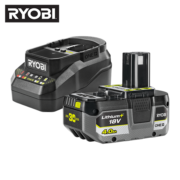 Ryobi batteri og oplader