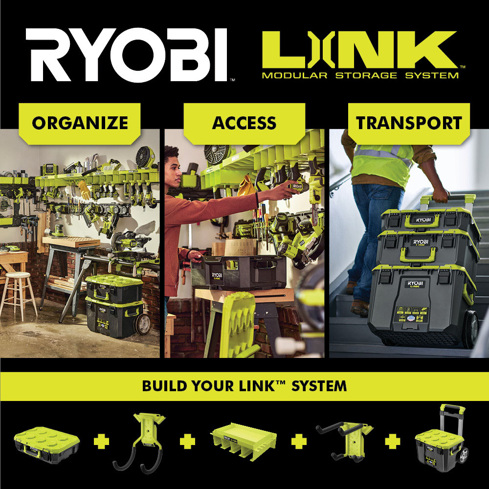 Ryobi Link opbevaring og skinner