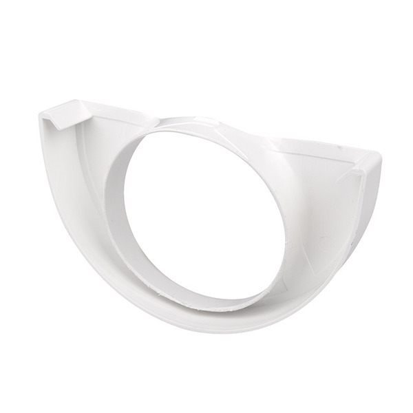 Plastmo Endebund M/hul - Hvid - Ø10/75mm