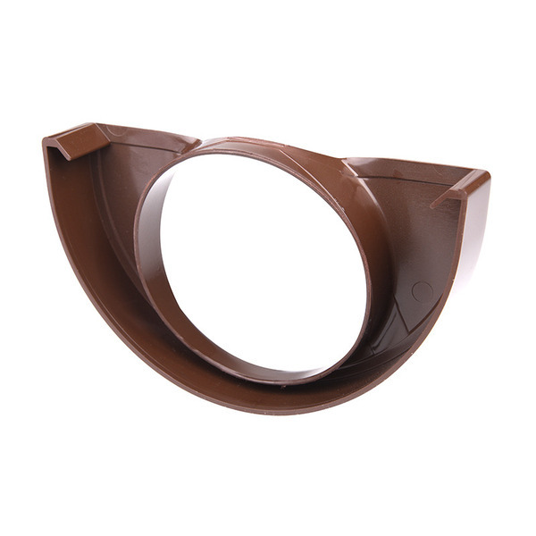 Plastmo Endebund M/hul - Brun - Ø11/75mm