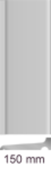 Swisspearl Sort Sålbænk - 150x1800x15mm Polymerbeton