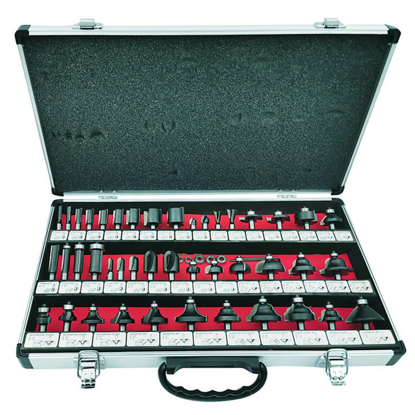 CMT Overfræser Sæt med fræsejern i kuffert