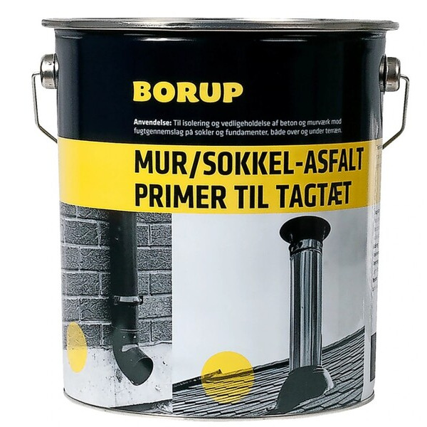 Borup Mur - & Sokkelasfalt + Primer - 4L