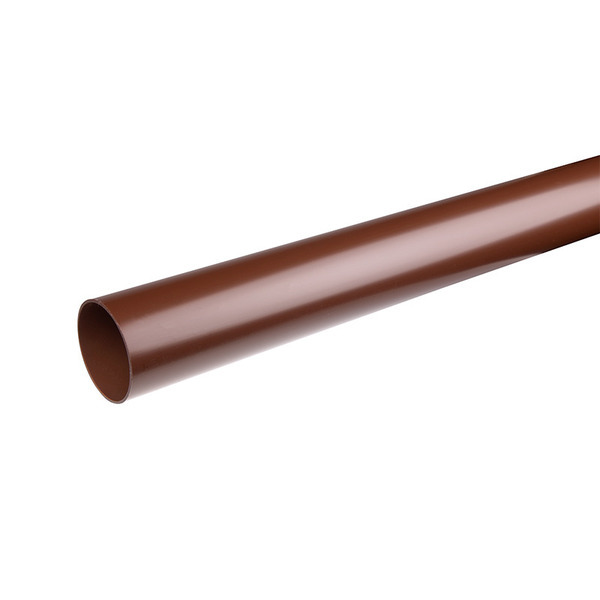 Plastmo Nedløbsrør - Brun - Ø110 mm - 3m