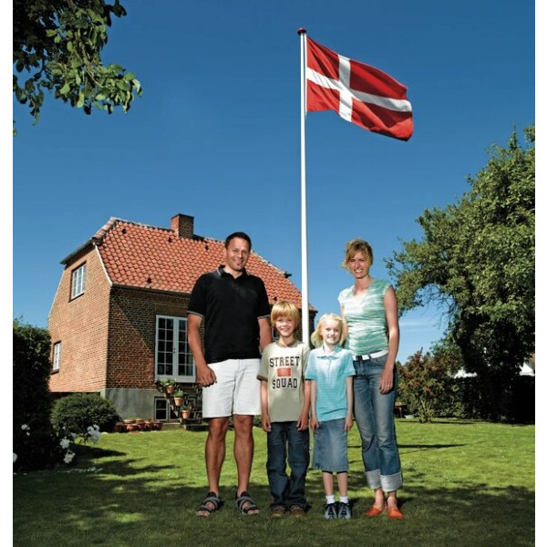 Dano Mast Træflagstang Hvidmalet - 8m