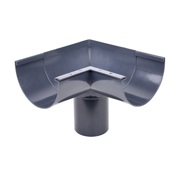 Plastmo Gering - Grafit - 10/75 90° - Indvendig