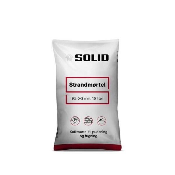 SOLID Strandmørtel 9% 0-2mm Bigbag - 500L