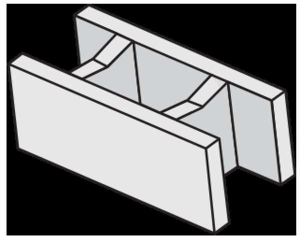 IBF fundablok 33x20x50cm. 42 stk/palle