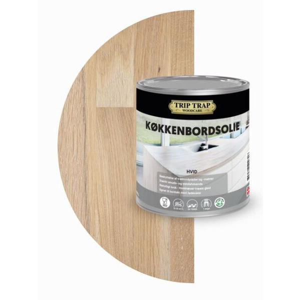 Trip Trap køkkenbordsolie Hvid - 0,75L