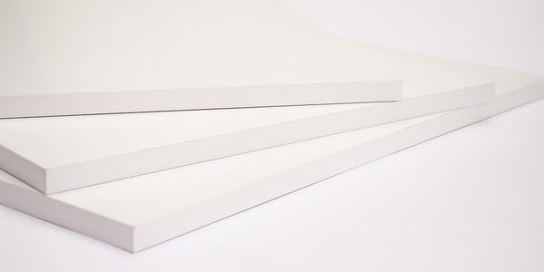 Melaminspån Hvid 2s.+2kt. - 60x250cm