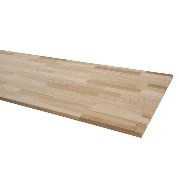 Wallmann Massiv Bordplade 27mm Ask - 61x302cm