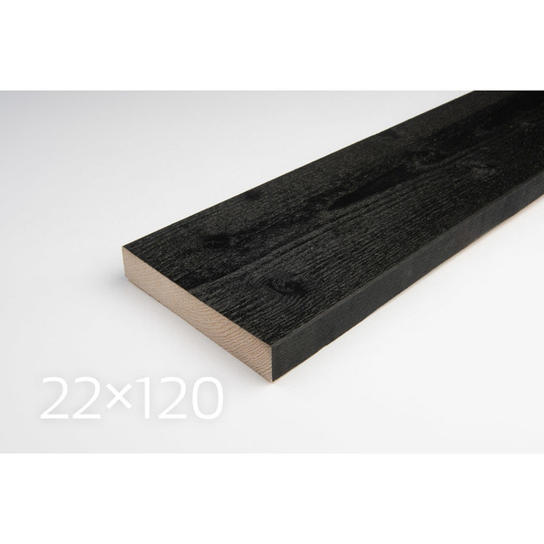 25x125mm Rågsveden Gran MG52S Gavlbrædder sortmalet