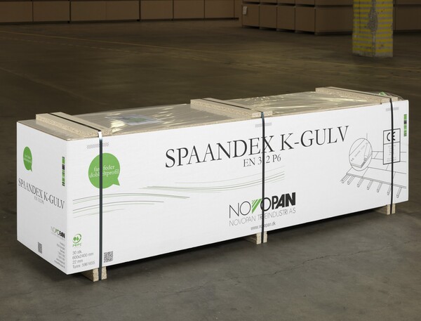 22mm Novopan Spaandex k-gulv - 62x182cm