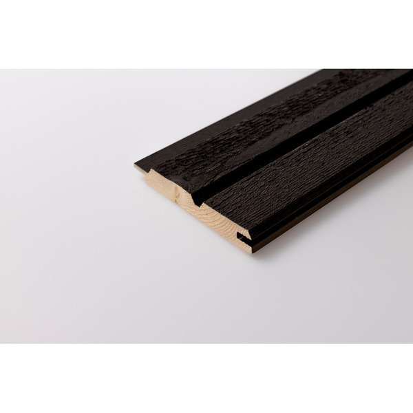 25x150 Gran Træbeklædning MG74S Sortmalet (fer & not)