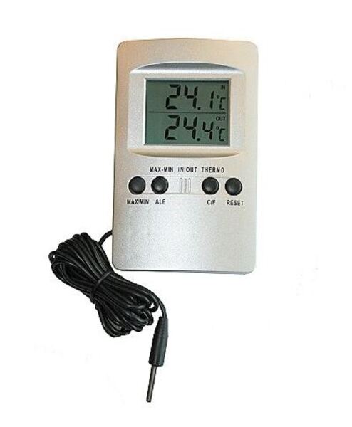 Ventus Digitaltermometer Sølv