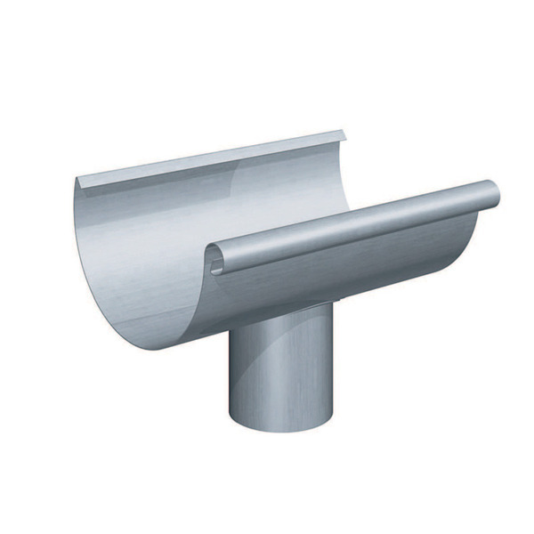 Rheinzink Tudstykke ½ rund lim CL walzblank - 280x250x0,7mm