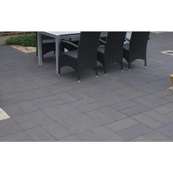 IBF Havefliser 25x50 - 5cm Sort/antracit 