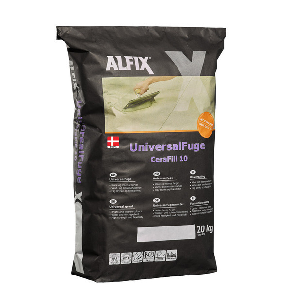 Alfix cerafill 10 colour 20kg koksgrå