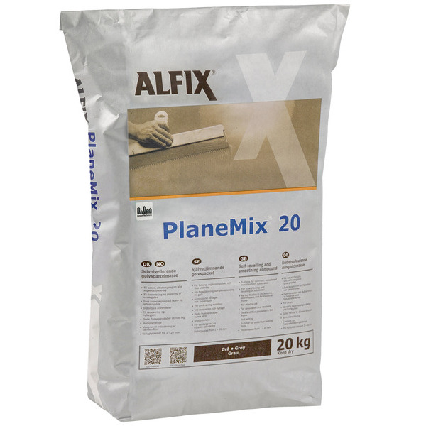 Alfix Selvnivellerende gulvspartel - Planemix 20 - 20kg