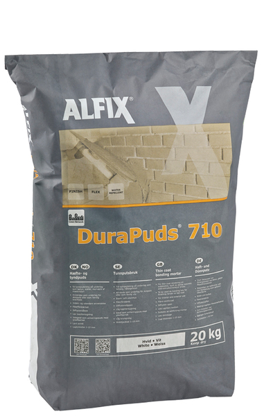 Alfix Durapuds 710 fiberpuds hvid 20kg