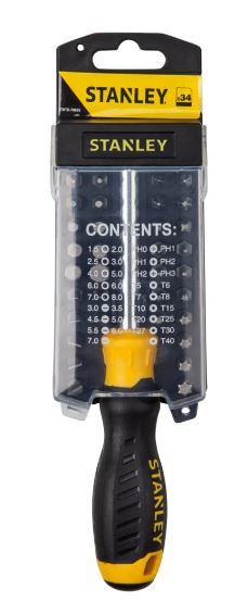 Stanley skruetrækker 34 dele