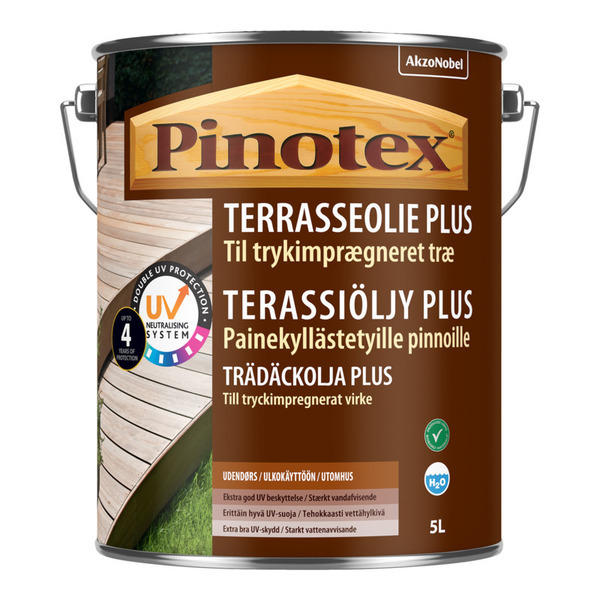 Pinotex Terrasseolie Plus - Klar Base - 5 Liter