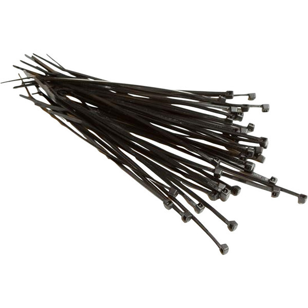 Kabelbinder sort 2,5 x 100 mm. 100 stk.