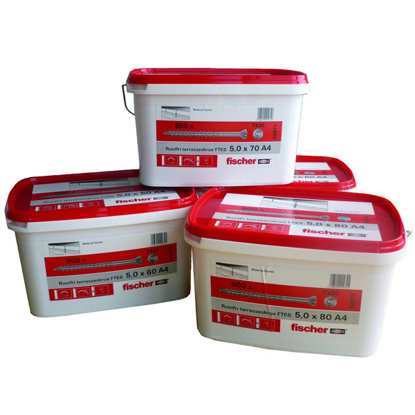 Fischer Terrasseskrue TX20 - 4,5x60mm