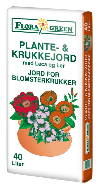 Flora Green Plantejord & krukkejord - 40L