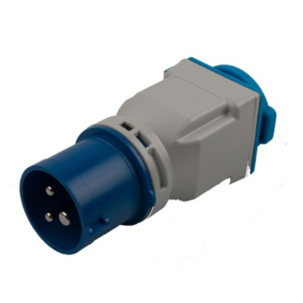 Elworks CEE kompaktforgrener, 230V/16A ind/DK ud