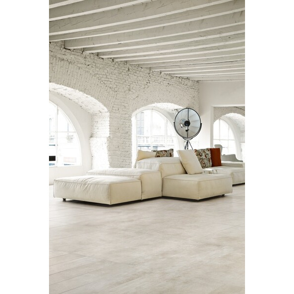 Scandinova Gulvflise Us Icon Bone White - 120x120cm