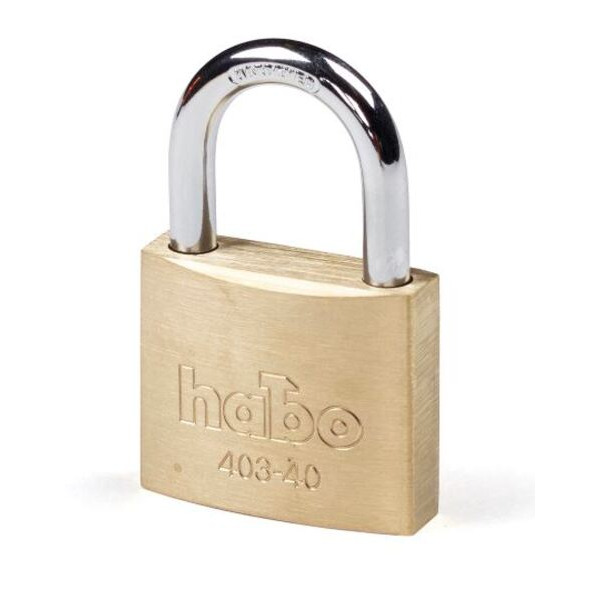Habo Hængelås Messing - 40mm