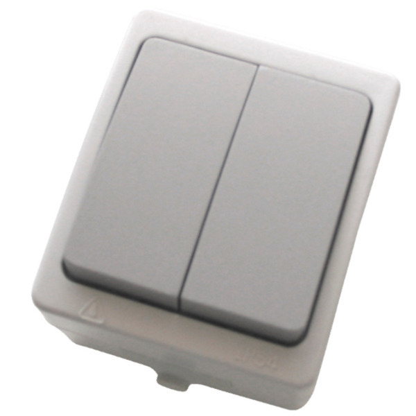 Unite Dobbelt Afbryder Hvid