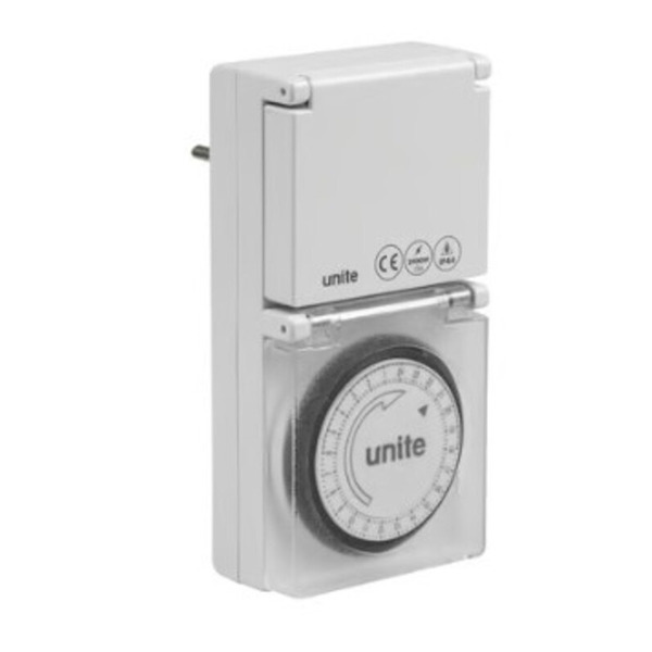 Døgnur Mekanisk IP44 Udendørs m/dansk jord