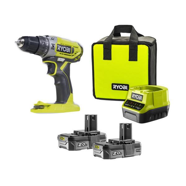 Ryobi ONE+ Slagboremaskine- 18V R18RD2-220S Inkl. Batteri & Lader
