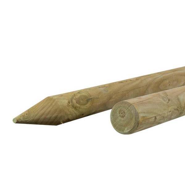 FT Fyrpæl Faset/Spidset - Ø5cm x 200cm