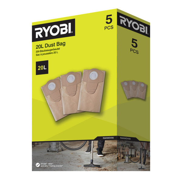 Ryobi ONE+ Støvsugerpose R18WDV05 - 5 stk