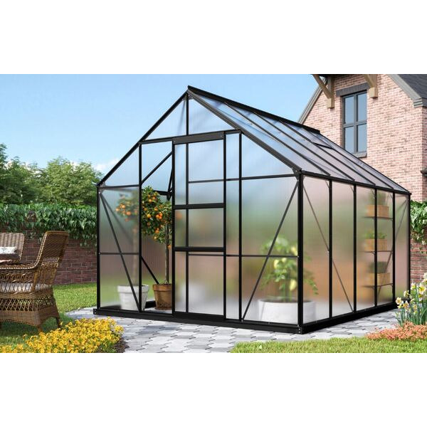 Vitavia Merkur 8300 - 8.3 m² - Drivhus -  6mm Poly - Sort