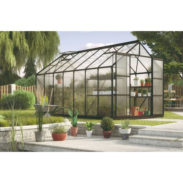 Vitavia Uranus 11500 Poly Sort - 11,5 m² Drivhus