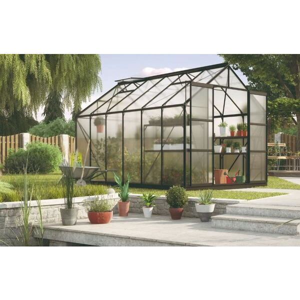 Vitavia Uranus 11500 Poly Sort - 9,9 m² Drivhus