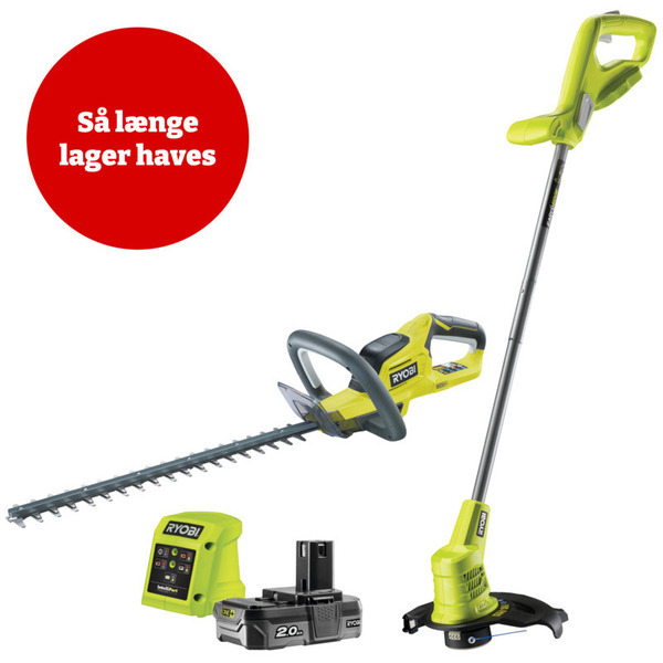 Ryobi ONE+ Havesæt – 18V RHT1845LT25M20