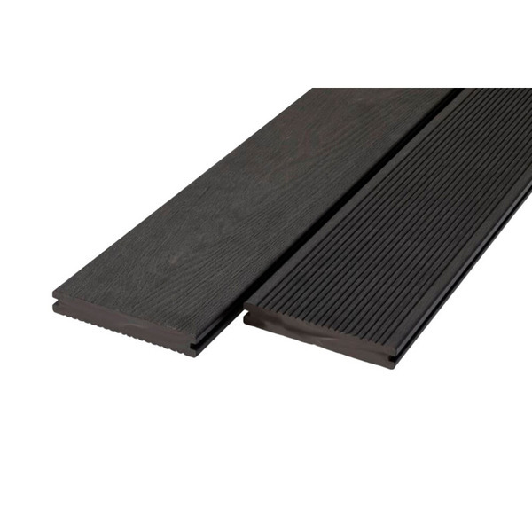 Wimex Komposit Terrassebrædder -  Glyngøre Superb Massiv Sort - 3,6m