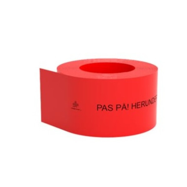 GF Kabelafdækning Rød 100x2mm - 50m/rl