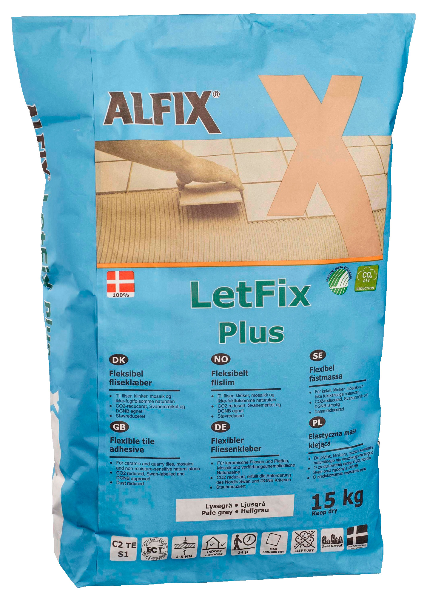 Alfix LetFix Plus 15kg Klæb Bygma Alfix LetFix Plus 15kg Klæb Bygma
