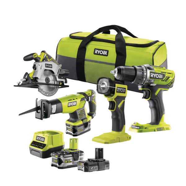 Ryobi ONE+ Elværkstøjssæt RCK184-252S 