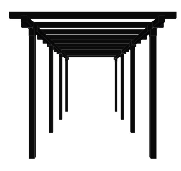 Plus Pergola - Aflang Byg Selv Overdækning