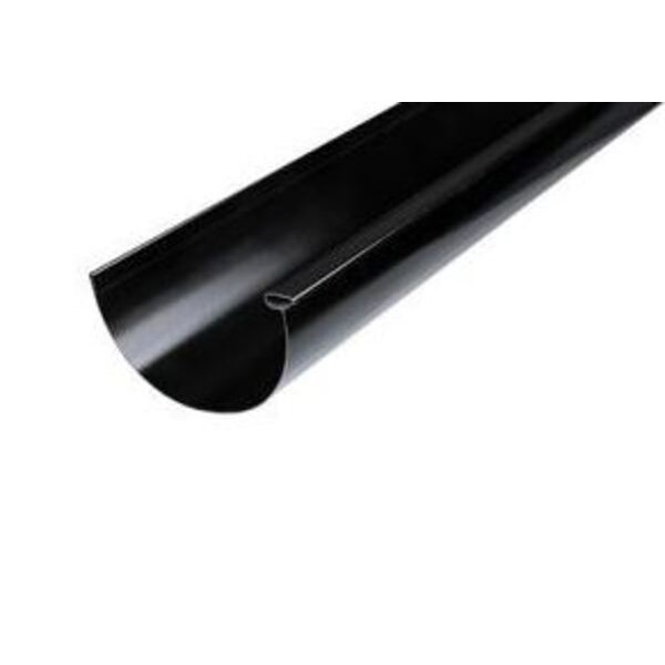 Plastmo Stål Tagrende - Sort -  Str. 12 - 3 meter