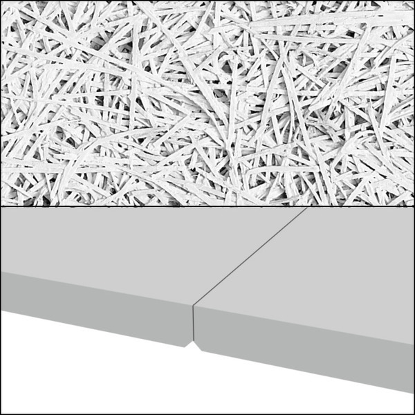 Trolktekt Akustik K5 Hvid 101 25mm - 60x120cm