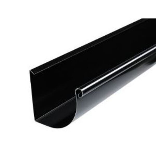 Plastmo Stål Arkitekt Tagrende - Sort - Str. 14  - 3 meter